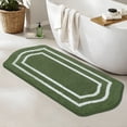 thumbnail image 1 of JAATOP Bathroom Rugs 24"x 48", Non-Slip TPR Backing Bath Mats Rugs for Bathroom Floor , Soft Shag Machine Washable Shower Bath Mat for Bathroom Decor, Absorbent Bath Mat, Green, 1 of 8