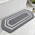 thumbnail image 1 of JAATOP Bathroom Rugs 24"x 48", Non-Slip TPR Backing Bath Mats Rugs for Bathroom Floor , Machine Washable Mat, Gray, 1 of 8