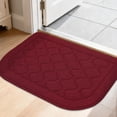 thumbnail image 1 of JAATOP Dirt Trapper Door Mats 20"x 32", Non-Slip Semicircular Doormat, Absorbent Floor Mat for Front Door, Washable Entry Rugs, Red, 1 of 9