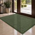thumbnail image 1 of JAATOP Indoor Doormat 24"x 36", Dirt Trapping and Moisture Absorbent Entryway Rug with Non-Slip TPR Backing, Machine Washable, Green, 1 of 8