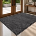 thumbnail image 1 of JAATOP Indoor Doormat 32"x 48", Dirt Trapping and Moisture Absorbent Entryway Rug with Non-Slip TPR Backing, Machine Washable, Gray, 1 of 8