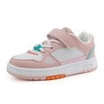 thumbnail image 1 of JABASIC Kids School Sneakers Sports Basketball Shoes Boys Girls Tennis Running Shoes (3,Pink/White), 1 of 5