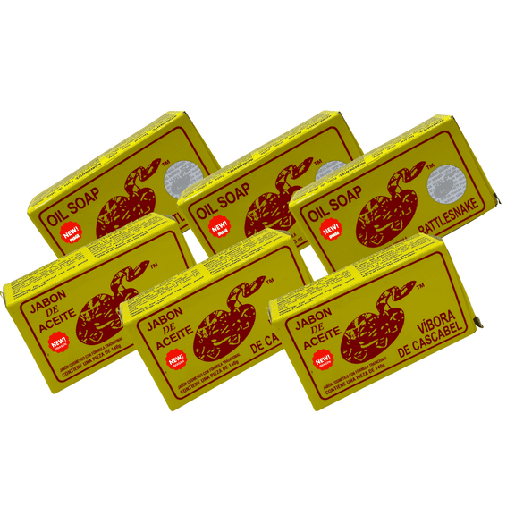 JABON DE ACEITE VIBORA DE CASCABEL Original (140g) / Original Rattlesnake soap (4.93 Oz) Pack of 6