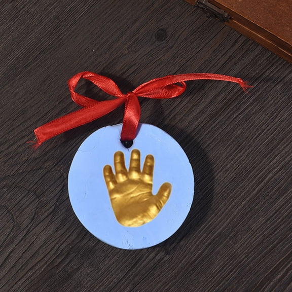 JABUUO Baby Handprint Footprint Keepsake Ornament Kit Stencil For Personalized Newborn New Mom & Shower Gifts. 1 Easels! Clay Air Dries Light & Soft Won't Crack.
