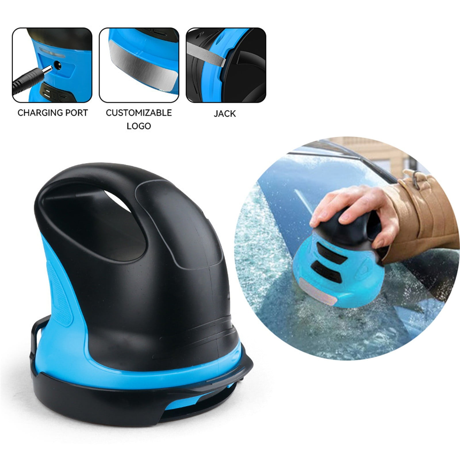 JABUUO Electric Ice Scraper Ice Scrapers For Car Windshield Handheld