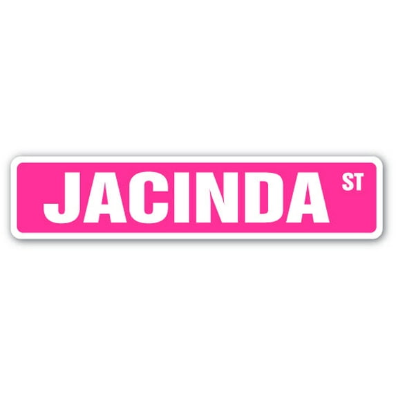 JACINDA Street Sign Childrens Name Room Sign | Indoor/Outdoor | 24" Wide