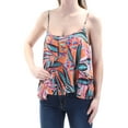 thumbnail image 1 of JACK $60 Womens New 1555 Orange Blue Floral Spaghetti Strap Top XS B+B, 1 of 2