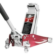 JACK BOSS Floor Jack 3 Ton Hydraulic Low Profile Aluminum and Steel Racing Car Jack with Dual Pump, Rapid Lift