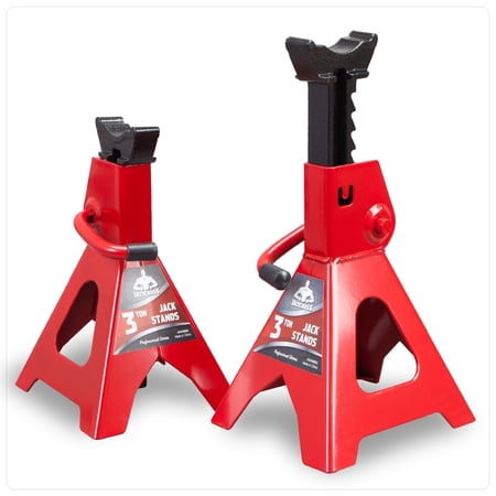 JACK BOSS Jack Stands 3 Ton Alloy Steel Car Jack Stand Adjustable Lifting for SUV, Truck, 2 Pack