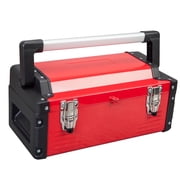 JACK BOSS Metal Tool Box Steel 16 Inch Tool Organizer Box Durable Portable Tool Storage with Double-Lock Toolbox