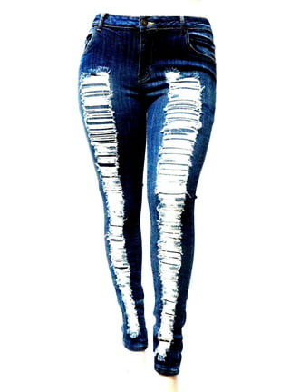 Womens Plus Size Pants Plus Size Sexy Buttock Ripped Holes Stretchy Skinny  Jeans 4XL Street Night Club Women Push Up Butt Distressed Denim Pencil Pants  230203 From 25,28 €