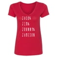 thumbnail image 1 of JACK & JIM & JOHNNY & JAMESON Womens V-Neck T-Shirt, 1 of 2