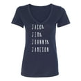 thumbnail image 1 of JACK & JIM & JOHNNY & JAMESON Womens V-Neck T-Shirt, 1 of 2