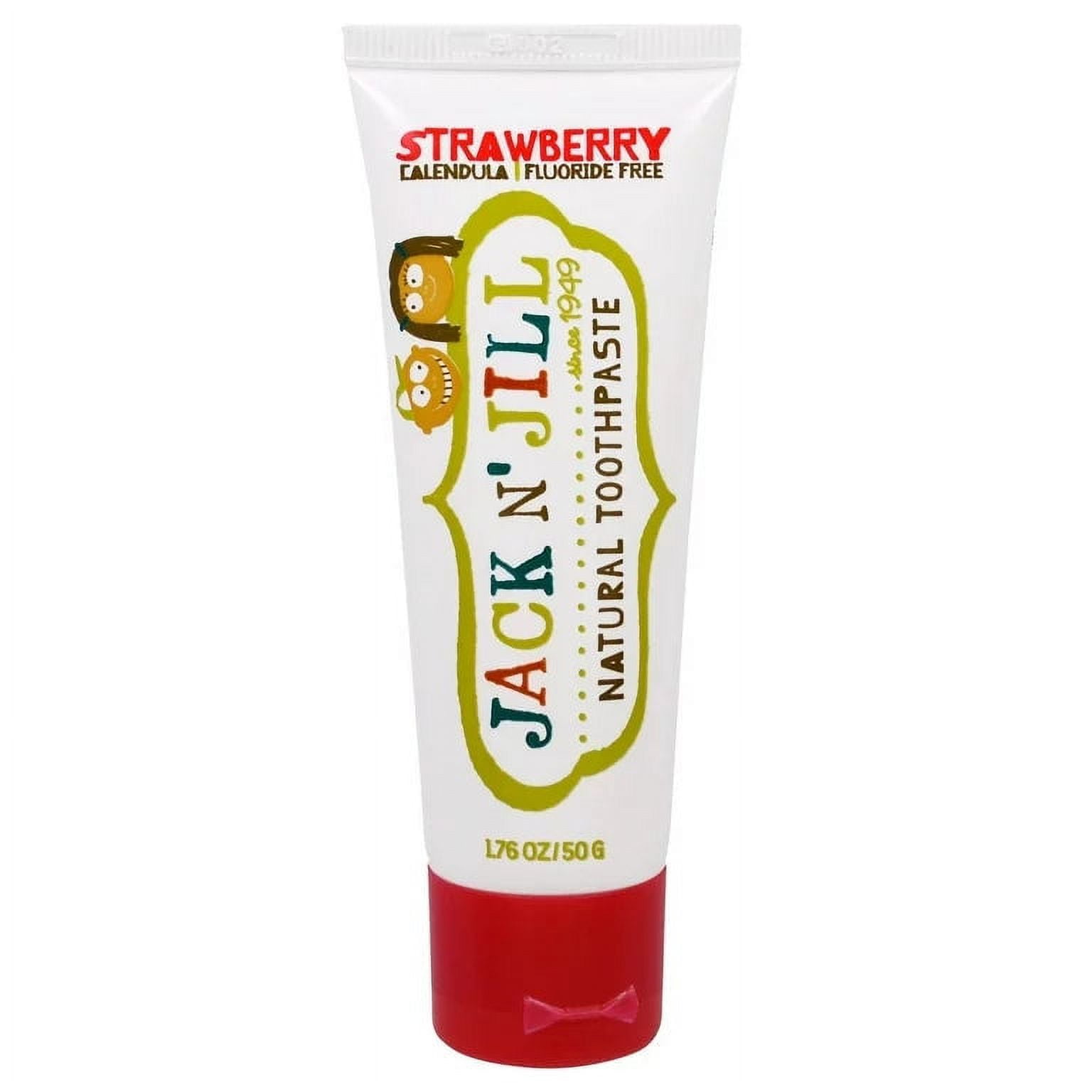 JACK N JILL KIDS TOOTHPASTE STRAWBERRY 1.76 OZ - Pack of 6