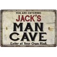 thumbnail image 1 of JACK'S Man Cave Sign Rustic Garage Decor Gift 12x18 Metal 112180035056, 1 of 1