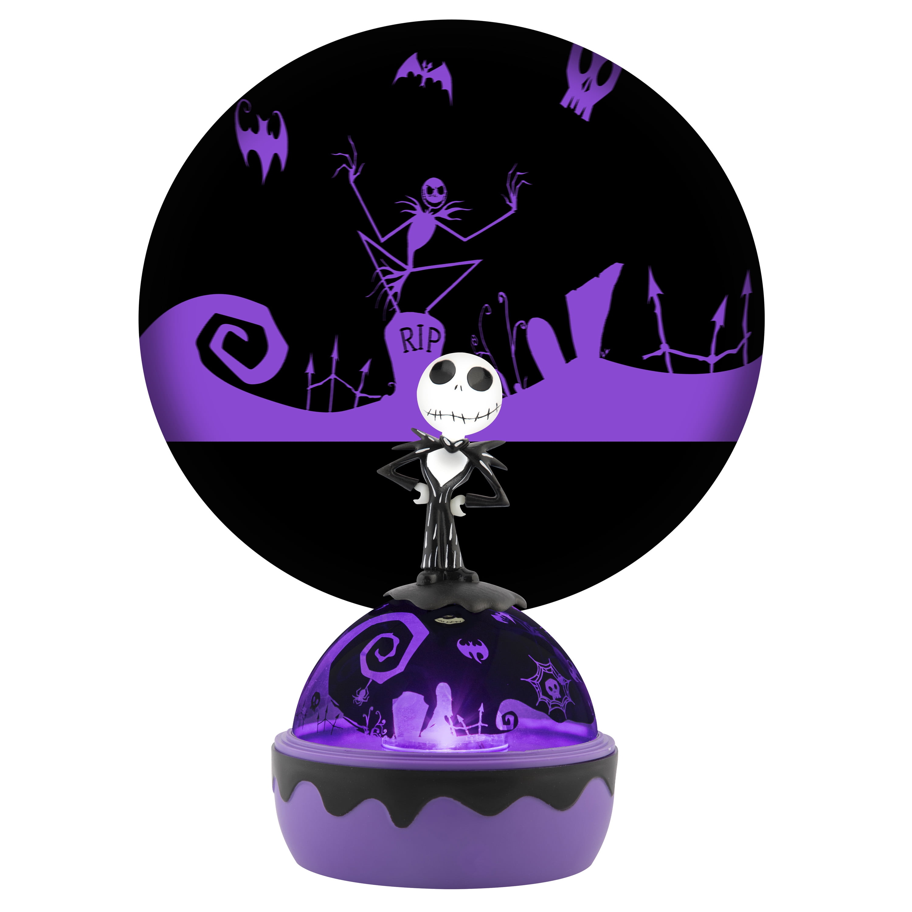 Halloween Lightshow Projector Lights Tabletop Shadow Lights Holiday Lighting Jack Skellington Figural Topper Disney