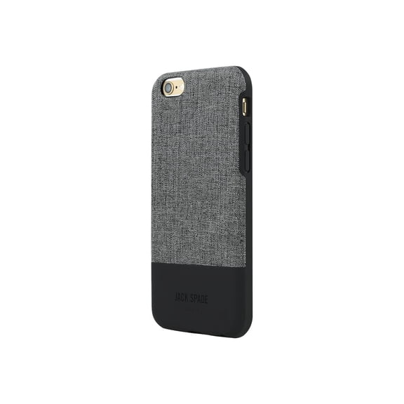 JACK SPADE Color-Block Case - Back cover for cell phone - black, tech Oxford gray