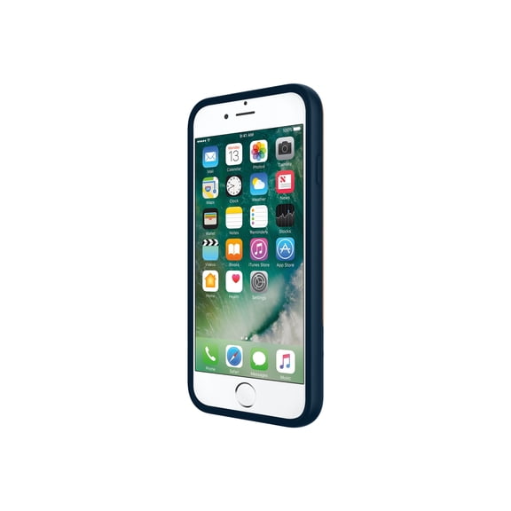 JACK SPADE Color-Block Case - Back cover for cell phone - leather - navy, fulton tan