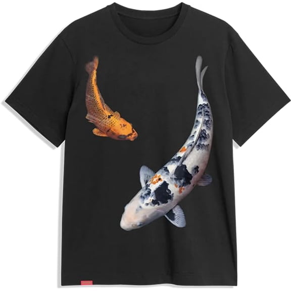 JACKASS Koi Short Sleeve T-Shirt Black, Small, Men's