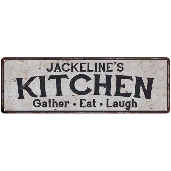 JACKELINE's Kitchen Rustic Chic Decor Gift 6x18 Sign 106180051990