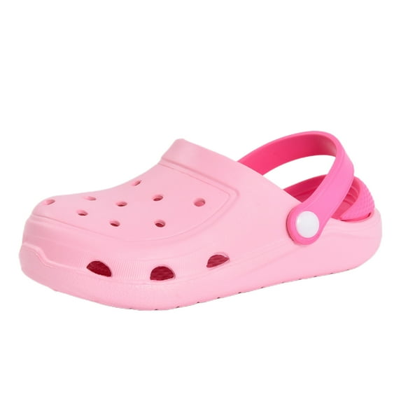 JACKSHIBO Kid's Boys Girls Garden Shoes EVA Cartoon Slip On Slides Sandals Comfort Clogs Beach Slipper Children
