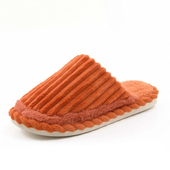 JACKSHIBO Memory Foam House Slippers for Women Men Soft Floor Fuzzy Slippers