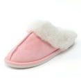 thumbnail image 1 of JACKSHIBO Men's Women's Slippers Faux For Fluffy Collar Microsuede Winter Warm Indoor Anti-Slip Plush Slippers, 1 of 5