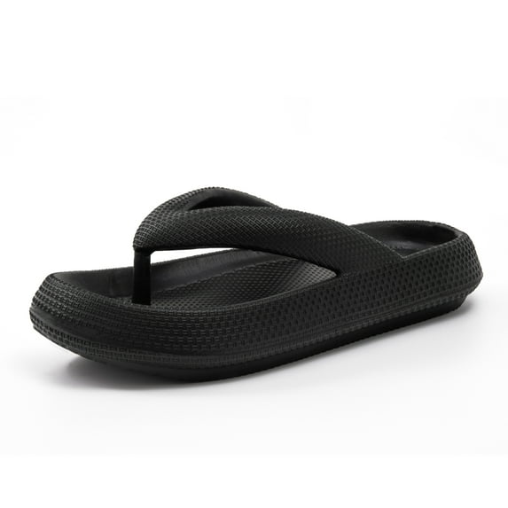 JACKSHIBO Women Men Cloud Slides Sandals Non Slip Thick Sole Flip Flop Slides for Shower Beach Pool