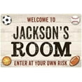 thumbnail image 1 of JACKSON'S Room Kids Bedroom Sign Boy's 8x12 Metal 208120090045, 1 of 1