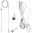 JACKYLED Extension Hanging Lantern Cord Cable UL 1 Pcs 12Ft 360W E26