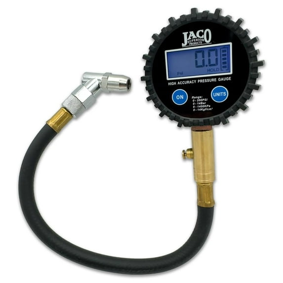 JACO Superior Products Digital Tire Pressure Gauge 200 PSI with Professional Accuracy