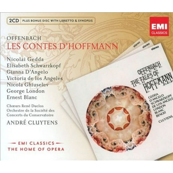 Jacques Offenbach: Les Contes d'Hoffmann (CD) by André Mallabrera (vocals), Elisabeth Schwarzkopf (vocals), Ernest Blanc (vocals), George London (vocals);...