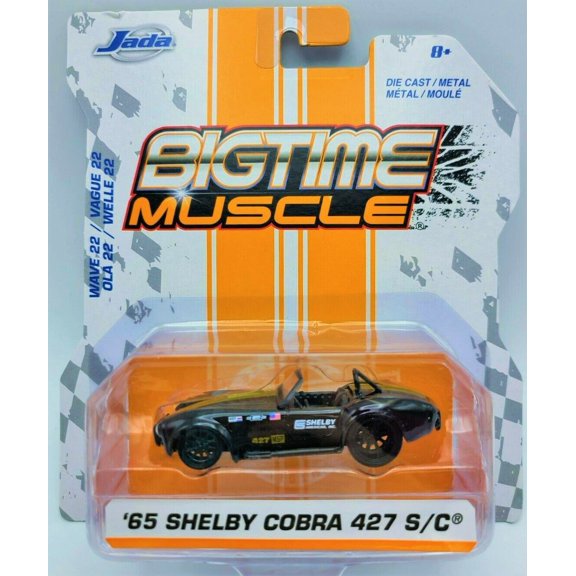 JADA DieCast Collectible - Wave 22 '65 Shelby Cobra 427 S/C Black and Gold