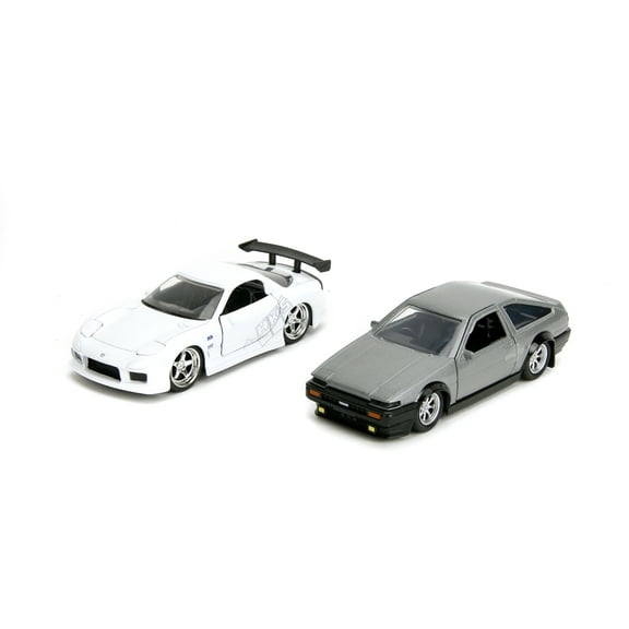 Jada Fast & Furious 1:32 Legacy Twin pack, 1986 Toyota Trueno & 1993 Mazda RX-7 Die-Cast Model Vehicles