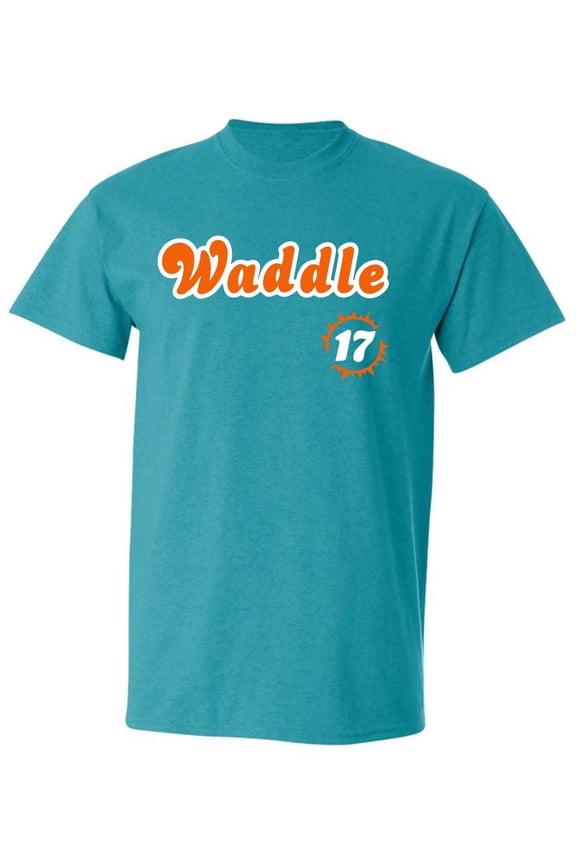 JADE Dolphins Jaylen Waddle 17 Logo T-shirt ADULT