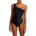thumbnail image 1 of JADE Swim Womens Sena One Shoulder Cut-Out One-Piece Swimsuit, 1 of 2