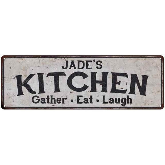 JADE's Kitchen Rustic Chic Decor Gift 6x18 Sign 106180051032
