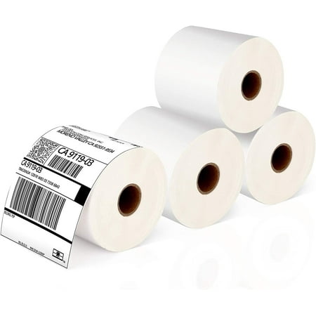 JADENS 4x6 inch Shipping Labels, Self-Adhesive Direct Thermal Labels for Most Thermal Printer, 350 Labels/4 Rolls