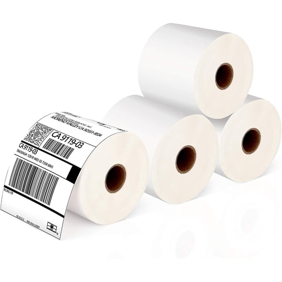 JADENS 4x6 inch Shipping Labels, Self-Adhesive Direct Thermal Labels for Most Thermal Printer, 350 Labels/4 Rolls
