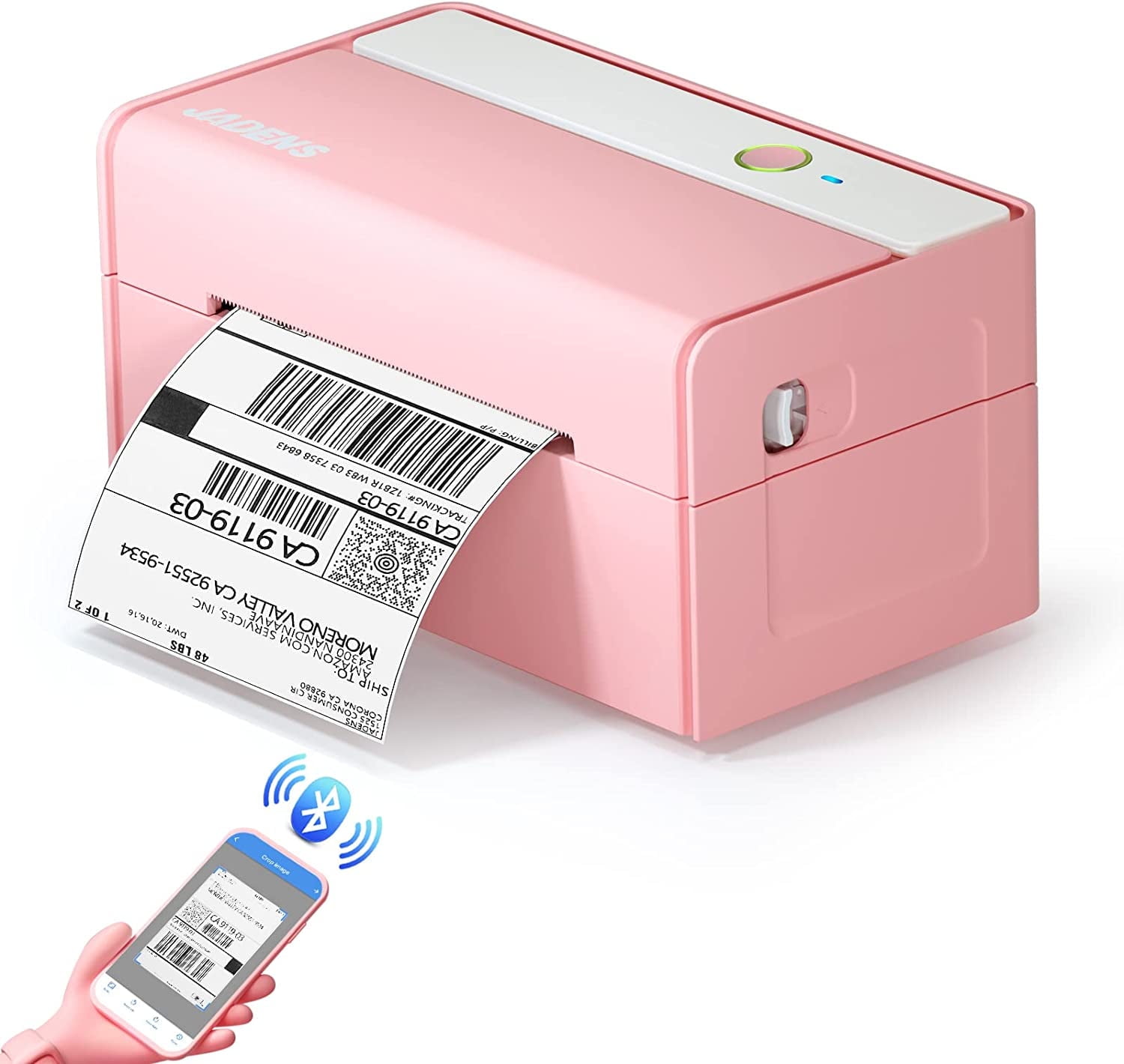 Walmart sales :  JADENS Bluetooth Thermal Label Printer, 4x6 Wireless Shipping Label Printer for Small Business and Packages, Compatible with Smartphones, Windows, Pink