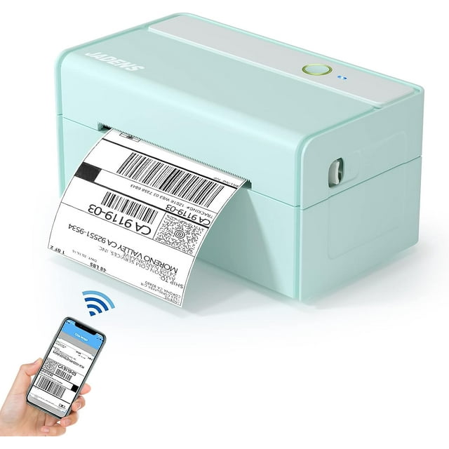 Wireless Printer For Small Business JADENS Smart Mail Bluetooth Thermal Label Printer, 4x6 Wireless for