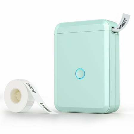 JADENS Label Maker, Portable Bluetooth Label Maker Machine with 1 Label Tape for Office Home, Green