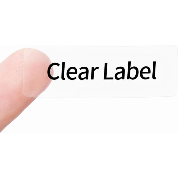 JADENS Label Maker Tape, Transparent Thermal Label Self-Adhesive Label Tape, 14x40mm, 160 pcs/Roll