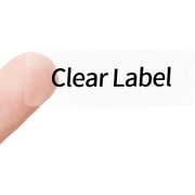 JADENS Label Maker Tape, Transparent Thermal Label Self-Adhesive Label Tape, 14x40mm, 160 pcs/Roll