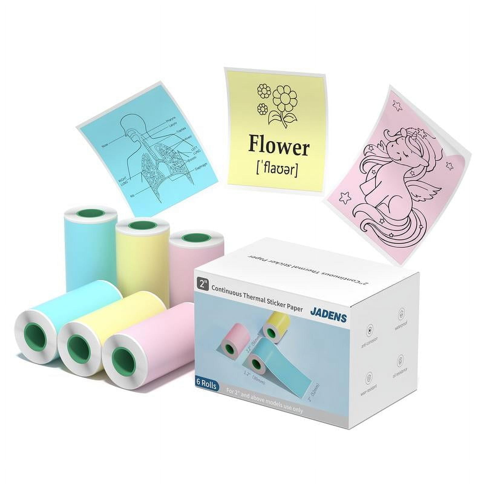 Printer For Despatch Notes JADENS Mini Sticker Printer-2 Inch Bluetooth Thermal Pocket Printer ...