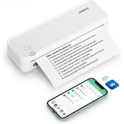 JADENS School Supplies Wireless Portable Printer for Travel, Bluetooth Thermal Printer, Compact Inkless Printer Compatible with Android, iOS and Laptop for Office Home, Support 8.5'' x 11'' US Letter