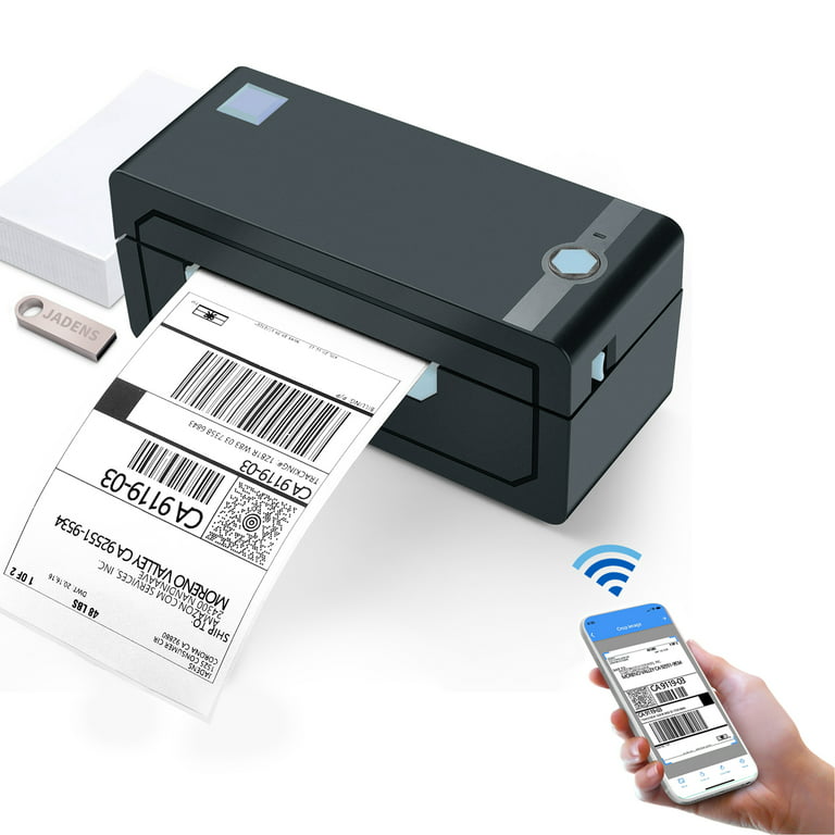 Bereiken Triviaal verkenner JADENS Thermal Label Printer, 4''x6'' Bluetooth Label Printer for Shipping  Packages, Compatible with Windows Smartphone - Walmart.com