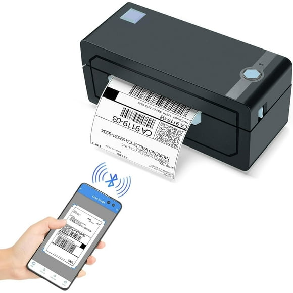 JADENS Thermal Printer, 4''x6'' Bluetooth Label Printer for Shipping Packages, Compatible with Windows Smartphone