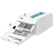 JADENS Thermal Shipping Labels 4x6, Self-Adhesive Fanfold Shipping Label Paper for Thermal Printers, 500 Labels