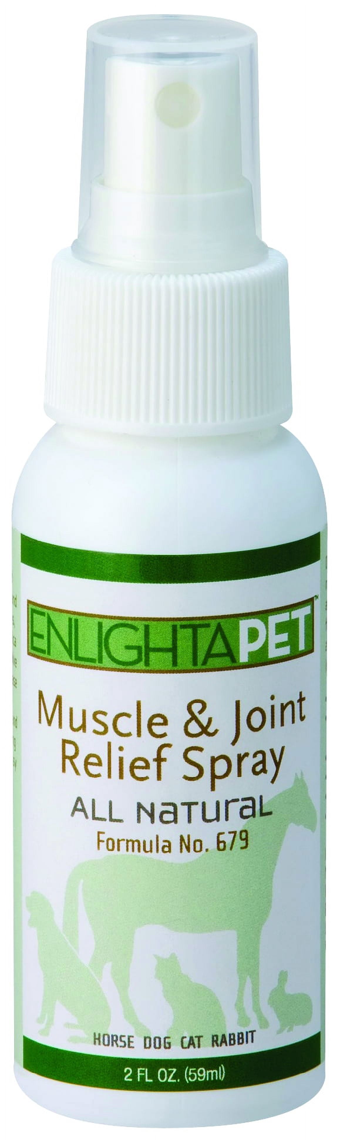 JADIENCE Dog, Cat, Horse Sore Muscle Pain Relief Spray: 2oz | Hip & Joint Care Healing Medicine | Natural Treatment to Soothe & Support | Herbal Relaxer for Old & Young Animals | EnlightAPet
